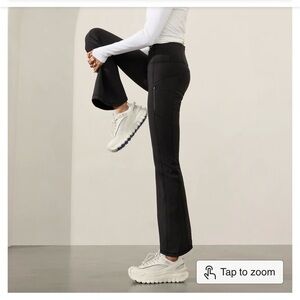 NWT ATHLETA Rainier High Rise Bootcut Pant, Black, Medium